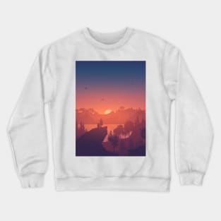 Warm sunset / summer chill Crewneck Sweatshirt